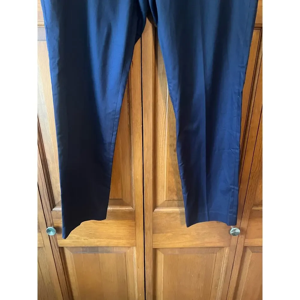 NWOT J. Crew Men's Ludlow Slim-Fit Suit Pant Italian Chino Navy Blue Size 34x30